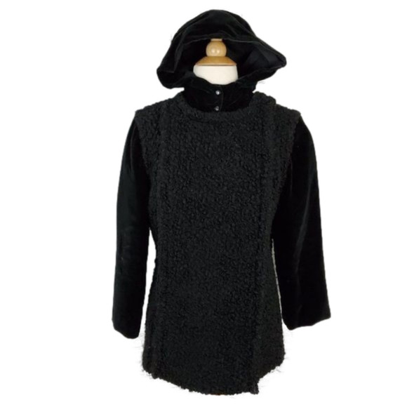 Dior Jackets & Blazers - 𝅺Vintage Christian DIOR-SPORT Silk Velvet Persian Lamb Wool Smock Coat 14…